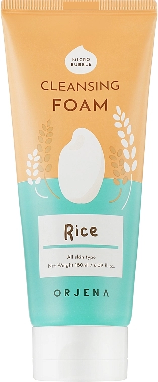 Очищаюча пінка для обличчя з рисом - Orjena Cleansing Foam Rice, 150 мл - фото N1