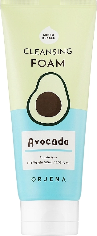 Очищувальна пінка для обличчя з авокадо - Orjena Cleansing Foam Avocado, 180 мл - фото N1