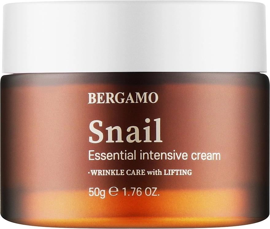 Крем для обличчя з муцином равлика - Bergamo Bergamo Snail Essential Intensive Cream, 50 г - фото N1