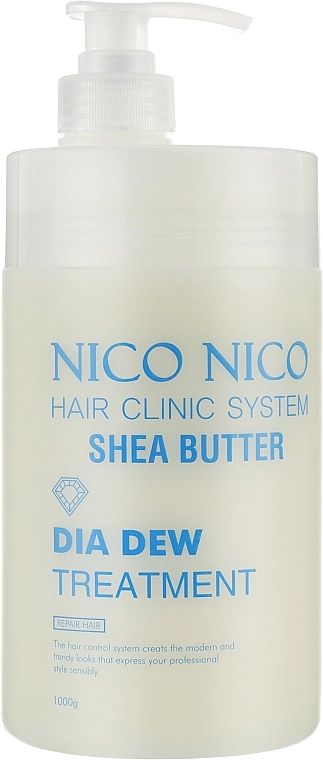 Увлажняющий кондиционер для сухих волос - NICO NICO Dia Dew Treatment, 1000 г - фото N1