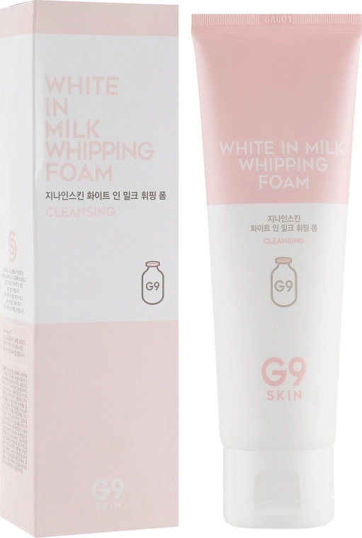 Осветляющая пенка для умывания - G9Skin White In Milk Whipping Foam, 120 мл - фото N1