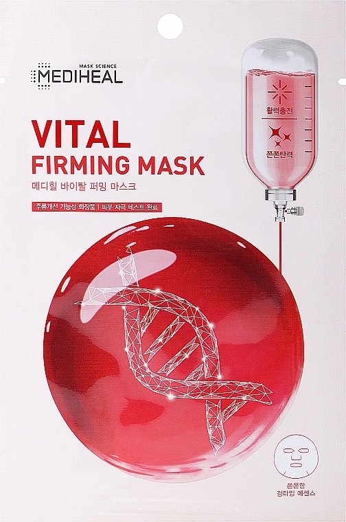 Восстанавливающая тканевая маска для лица - Mediheal Vital Firming Mask, 25 мл, 1 шт - фото N1