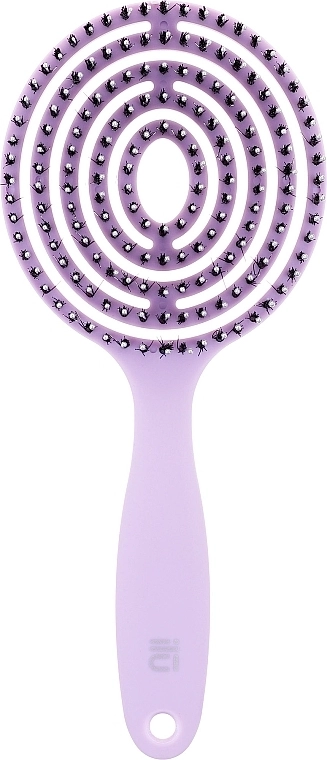 Щетка для волос - Ilu Lollipop Round Detangling Vent Brush, сиреневая , 1 шт - фото N1