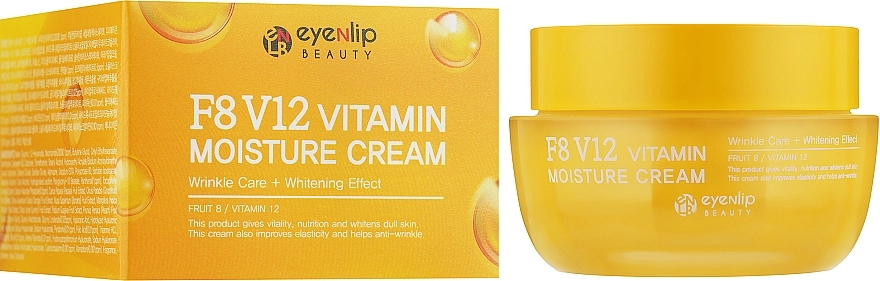 Вітамінний зволожуючий крем для обличчя - Eyenlip F8 V12 Vitamin Moisture Cream, 50 г - фото N2