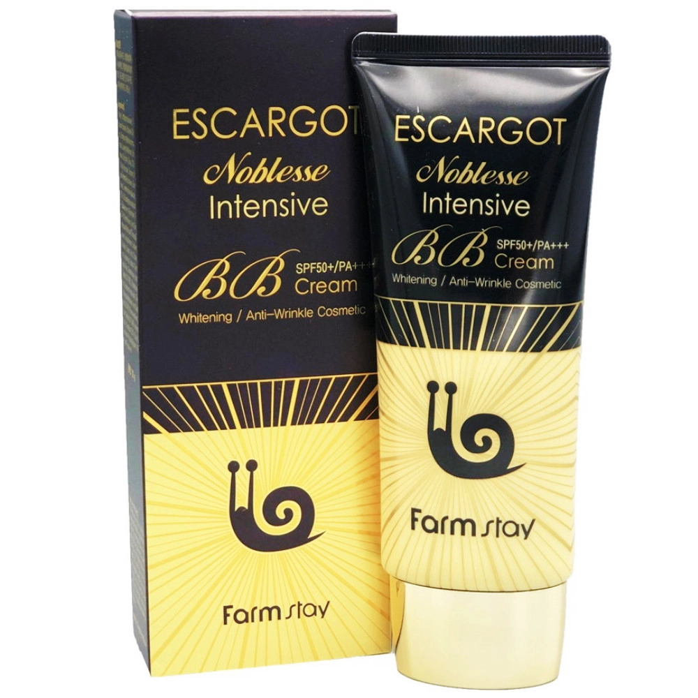 BB крем для обличчя з муцином королівського равлика - FarmStay Escargot Noblesse Intensive BB Cream, 50 мл - фото N1