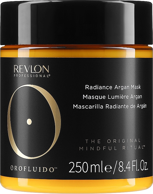 Маска для волос "Сияние" с аргановым маслом - Orofluido Radiance Argan Mask, 250 мл - фото N1