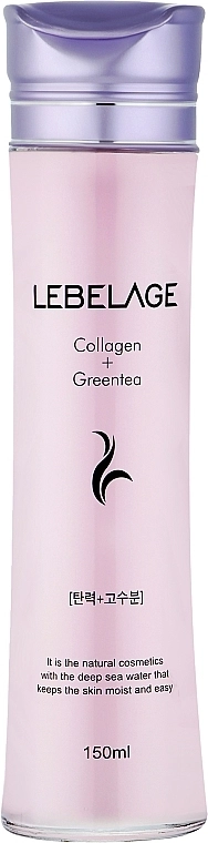 Тонер з колагеном і екстрактом зеленого чаю - Collagen+Green Tea Moisture Ski - Lebelage Collagen+Green Tea Moisture Skin, 150 мл - фото N1