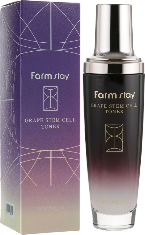 Тонер для обличчя з фіто-стовбуровими клітинами винограду - FarmStay Grape Stem Cell Toner, 130 мл - фото N1