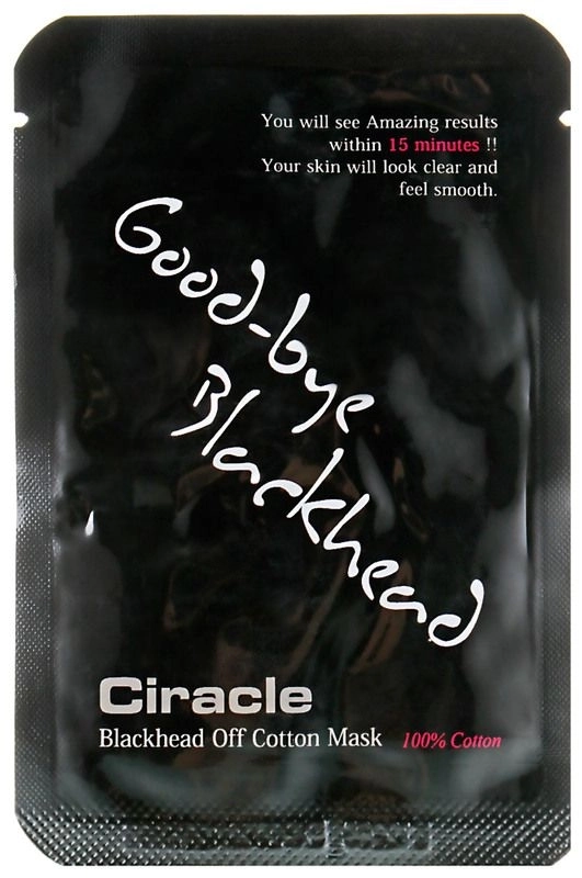 Маска-салфетка для удаления черных точек, для носа - Ciracle Blackhead Off Cotton Mask, 20 шт - фото N2