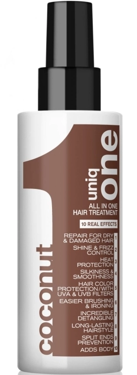 Маска-спрей для волосся з ароматом кокоса - Revlon Professional Uniq One All In One Coconut Hair Treatment, 150 мл - фото N1