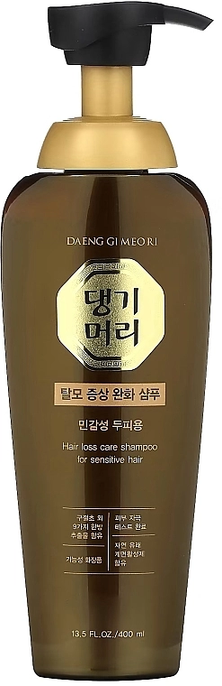 Шампунь против выпадения волос для чувствительной кожи головы - Daeng Gi Meo Ri Hair Loss Care Shampoo For Sensitive Hair, 400 мл - фото N1