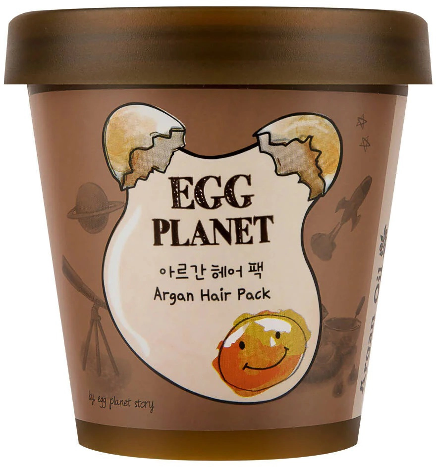 Маска для волосся з екстрактом яєчного жовтка та аргановим маслом - Daeng Gi Meo Ri Egg Planet Argan Hair Pack, 200 мл - фото N1