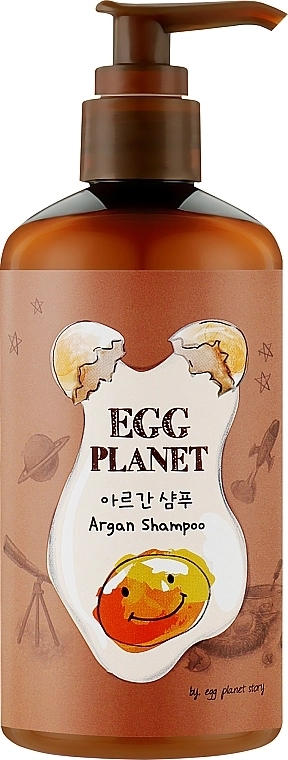 Поживний шампунь для волосся з екстрактом яєчного жовтка та аргановим маслом - Daeng Gi Meo Ri Egg Planet Argan Shampoo, 300 мл - фото N1