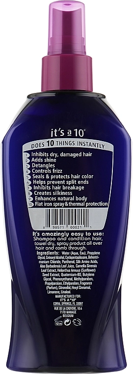Несмываемый кондиционер для волос - It's a 10 Miracle Leave-in Product, 297 мл - фото N2