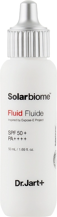 Солнцезащитный флюид - Dr. Jart Solarbiome Fluid SPF50+ PA++++, 50 мл - фото N2