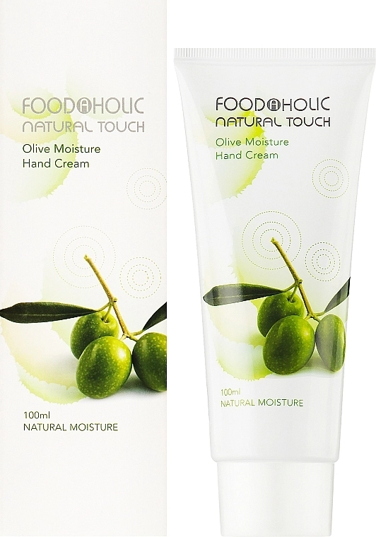 Увлажняющий крем для рук с экстрактом оливы - Foodaholic Natural Touch Olive Moisture Hand Cream, 100 мл - фото N2