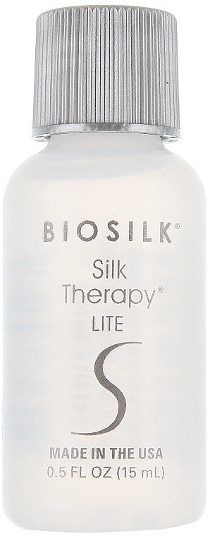 Несмываемый жидкий шелк для волос - CHI BioSilk Silk Therapy Lite Silk Treatment, мини, 15 мл - фото N1