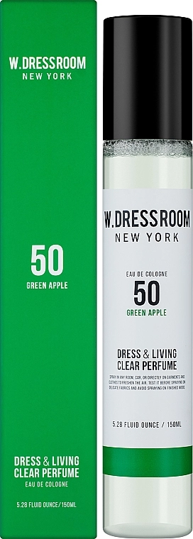 Парфюмированная вода для одежды и дома - W.DRESSROOM Dress & Living Clear Perfume No.50 Green Apple, 150 мл - фото N2