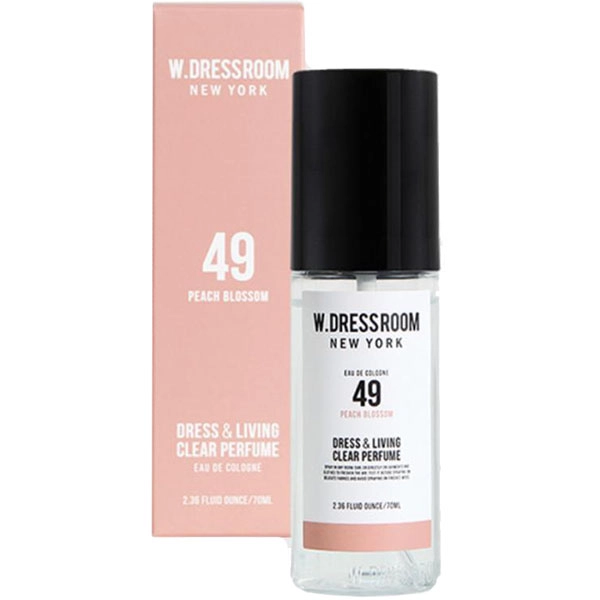 Парфюмированная вода для одежды и дома - W.DRESSROOM Dress & Living Clear Perfume No.49 Peach Blossom, 70 мл - фото N1