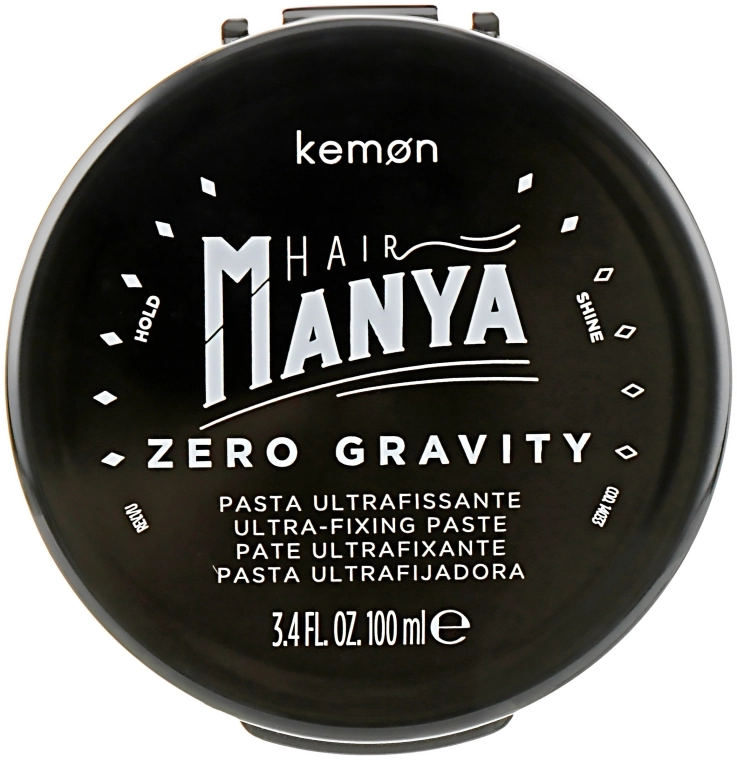 Паста для волосся, екстрасильної фіксації - Kemon Hair Manya Zero Gravity, 100 мл - фото N1