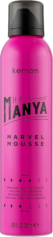 Пінка для волосся - Hair Manya Per Lei Marvel Foam - Kemon Hair Manya Per Lei Marvel Foam, 250 мл - фото N1