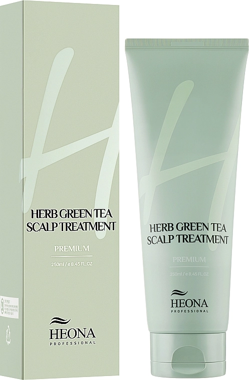 Живильна маска для волосся - HEONA Herb Green Tea Scalp LPP Treatment, 250 мл - фото N2