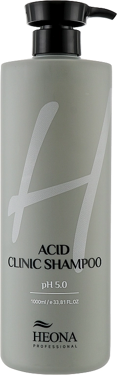 Слабокислотний очищуючий шампунь для волосся - HEONA Acid Clinic Shampoo, 1000 мл - фото N1