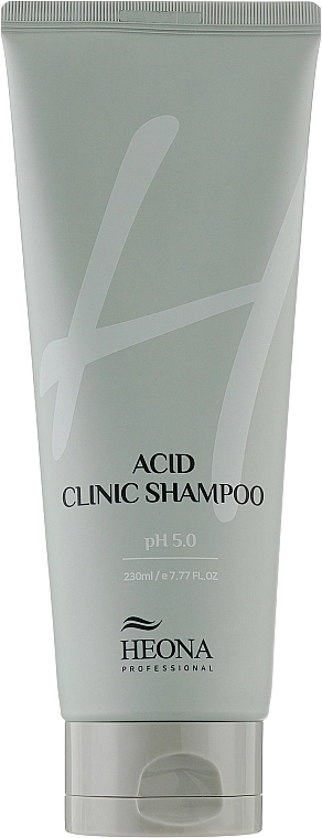 Слабокислотный очищающий шампунь для волос - HEONA Acid Clinic Shampoo, 230 мл - фото N1