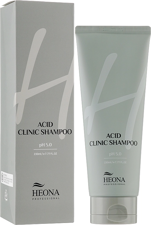 Слабокислотный очищающий шампунь для волос - HEONA Acid Clinic Shampoo, 230 мл - фото N2