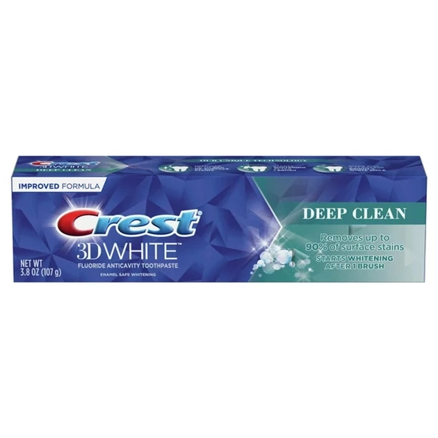 Зубна паста - Crest 3D White Deep Clean Whitening, 107 г - фото N3
