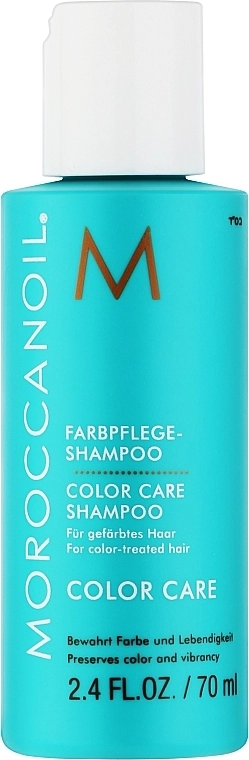 Шампунь без сульфатов для сохранения цвета волос - Moroccanoil Color Care Shampoo, мини, 70 мл - фото N1
