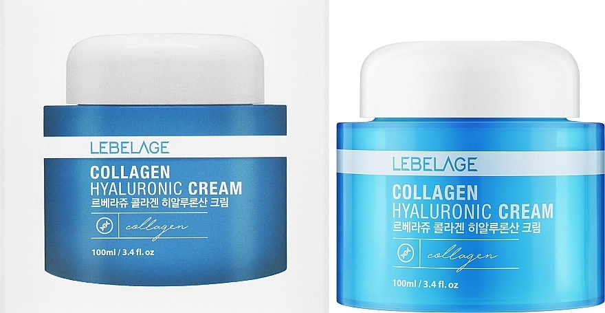 Крем для лица с гиалуроном и коллагеном - Lebelage Collagen Hyaluronic Cream, 100 мл - фото N2