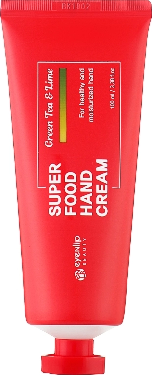 Крем для рук із зеленим чаєм та лаймом - Eyenlip Super Food Hand Cream Green Tea & Lime, 100 мл - фото N1