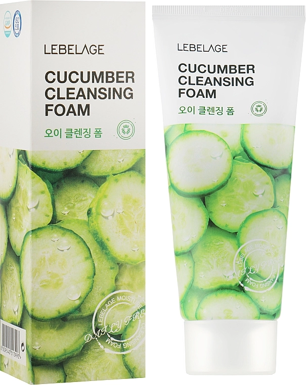 Очищающая пенка "Огурец" - Lebelage Cucumber Cleansing Foam, 100 мл - фото N2