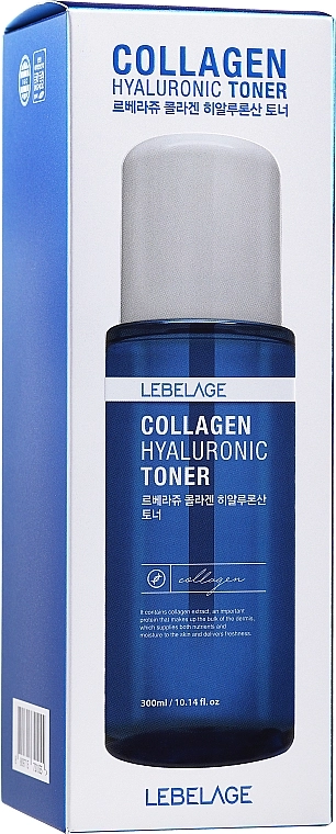 Колагеновий гіалуроновий тонер - Lebelage Collagen Hyaluronic Toner, 300 мл - фото N2