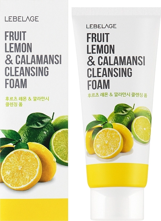 Пенка для умывания с лимоном и каламанси - Lebelage Fruit Lemon & Calamansi Cleansing Foam, 100 мл - фото N2