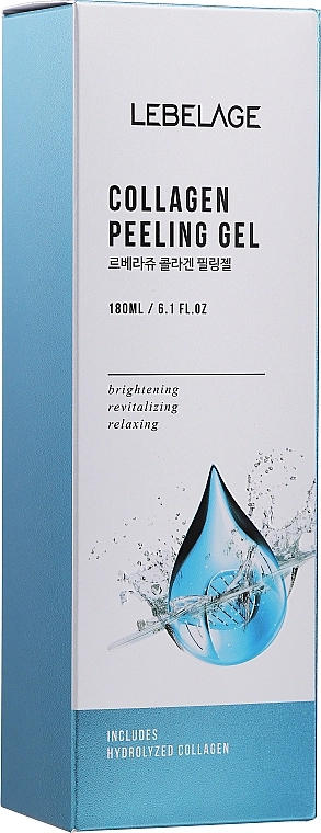 Колагеновий пілінг-гель для обличчя - Lebelage Collagen Peeling Gel, 180 мл - фото N2
