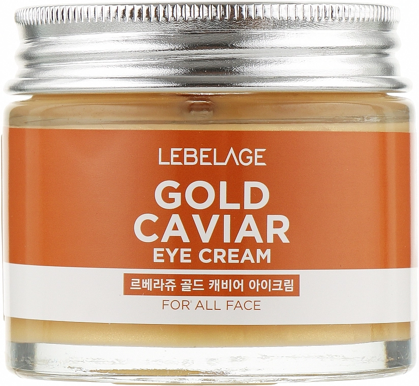 Омолаживающий крем для кожи вокруг глаз с золотом и экстрактом икры - Lebelage Gold Caviar Eye Cream, 70 мл - фото N1