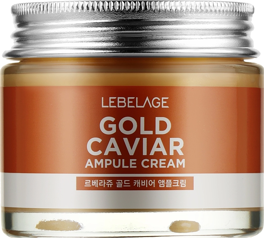 Омолаживающий крем с золотом и экстрактом икры - Lebelage Ampoule Cream Gold Caviar, 70 мл - фото N1