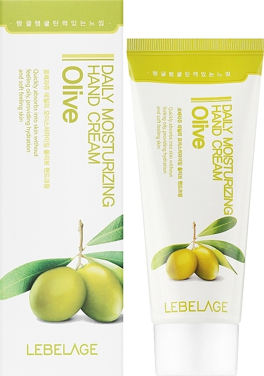 Крем для рук з екстрактом оливи - Lebelage Daily Moisturizing Olive Hand Cream, 100 мл - фото N2
