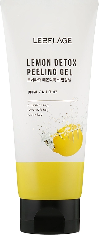 Пилинг-гель для лица - Lebelage Lemon Detox Peeling Gel, 180 мл - фото N2