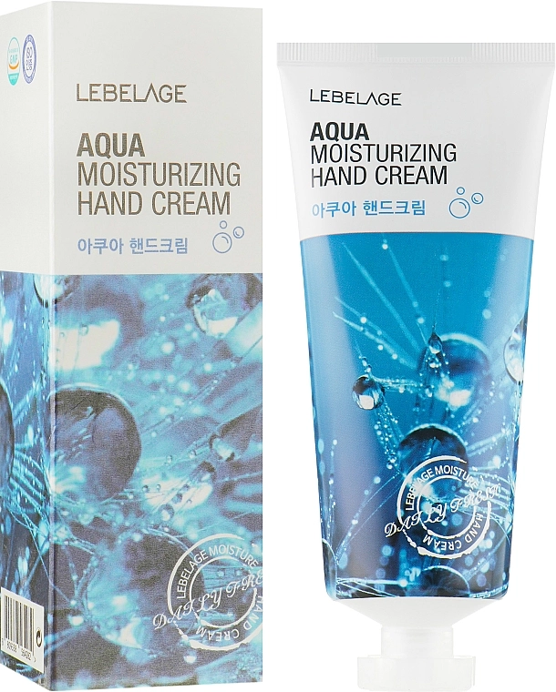 Зволожувальний крем для рук - Lebelage Aqua Moisturizing Hand Cream, 100 мл - фото N1