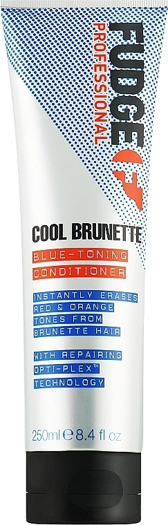 Кондиціонер для каштанових і темних відтінків волосся - Fudge Cool Brunette Blue-Toning Conditioner, 250 мл - фото N1