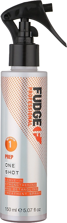 Незмивний спрей для сухого та хімічно пошкодженого волосся - Fudge One Shot Leave-In Treatment Spray, 150 мл - фото N1