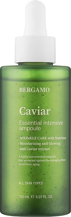 Сироватка для обличчя з ікрою - Bergamo Caviar Essential Intensive Ampoule, 150 мл - фото N1