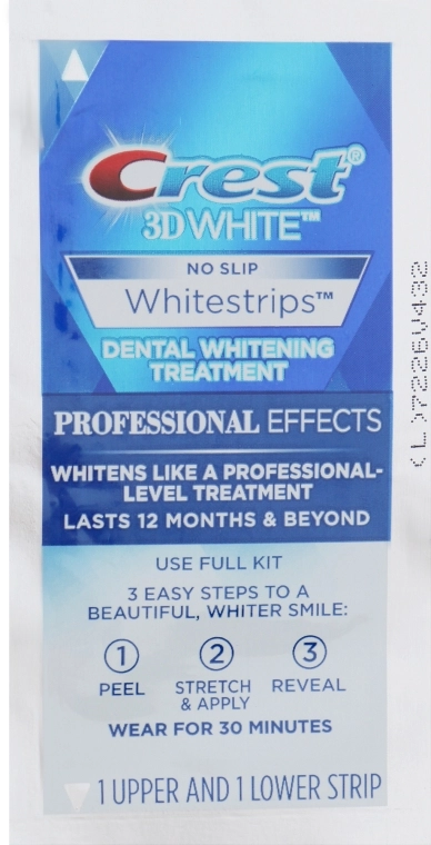 Відбілюючі смужки для зубів - Crest 3D White Whitestrips Kit - Radiant Express, 14 шт - фото N5