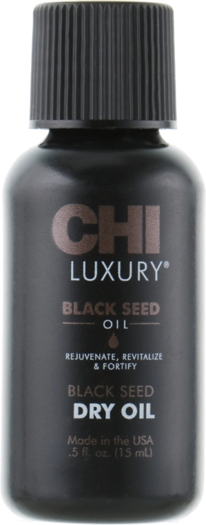 Масло черного тмина для волос - CHI Luxury Black Seed Oil Dry Oil, 15 мл - фото N1