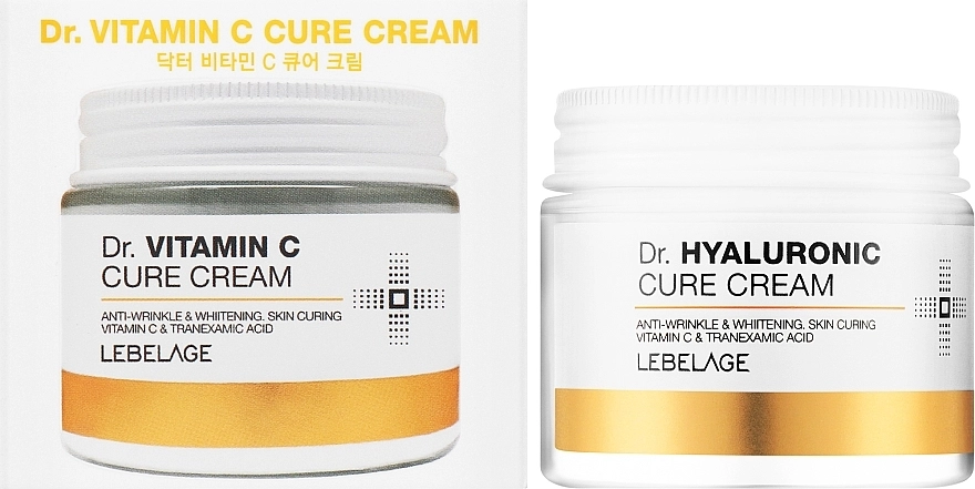 Крем для обличчя з вітаміном С - Lebelage Dr. Vitamin C Cure Cream, 70 мл - фото N2