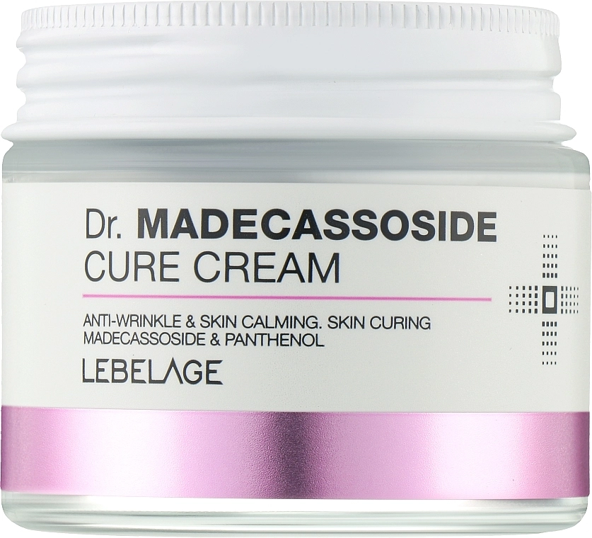 Заспокійливий крем проти зморшок для обличчя - Lebelage Dr. Madecassoside Cure Cream, 70 мл - фото N1