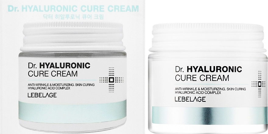 Крем для лица с гиалуроновой кислотой - Lebelage Dr. Hyaluronic Cure Cream, 70 мл - фото N2